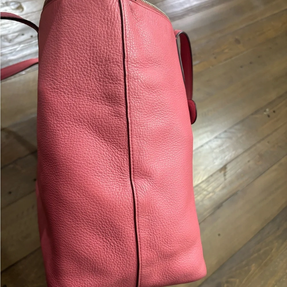 Coach Taylor Tote in Pink Pebbled Leather